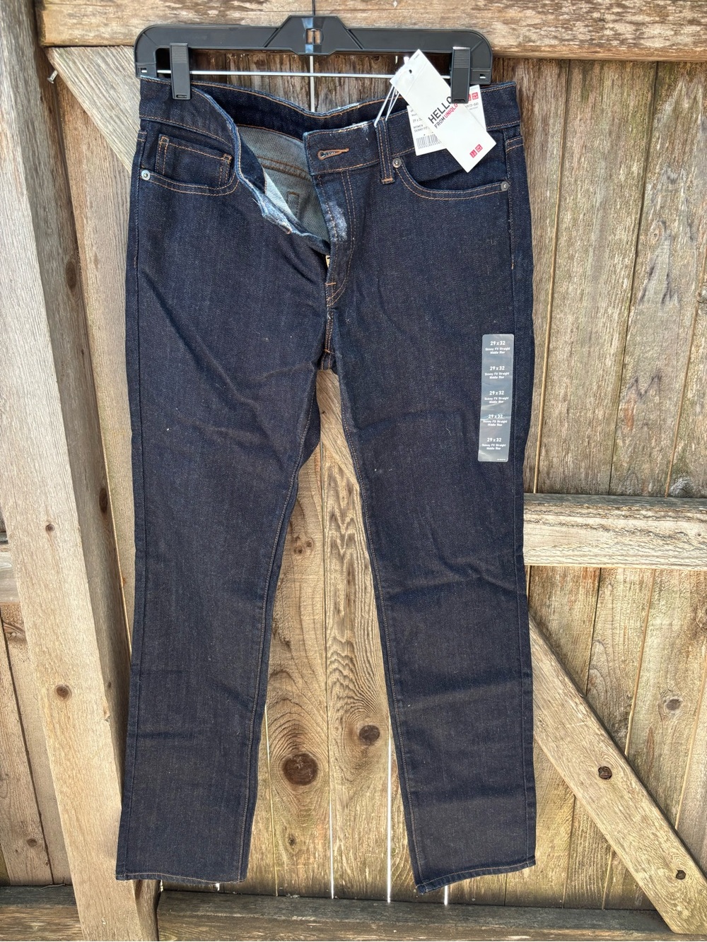Ladies Dark Indigo Slim Jeans - Uniqlo